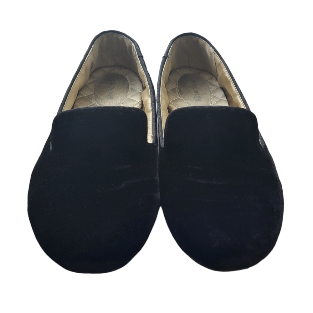 Birdies Black Velvet Loafers